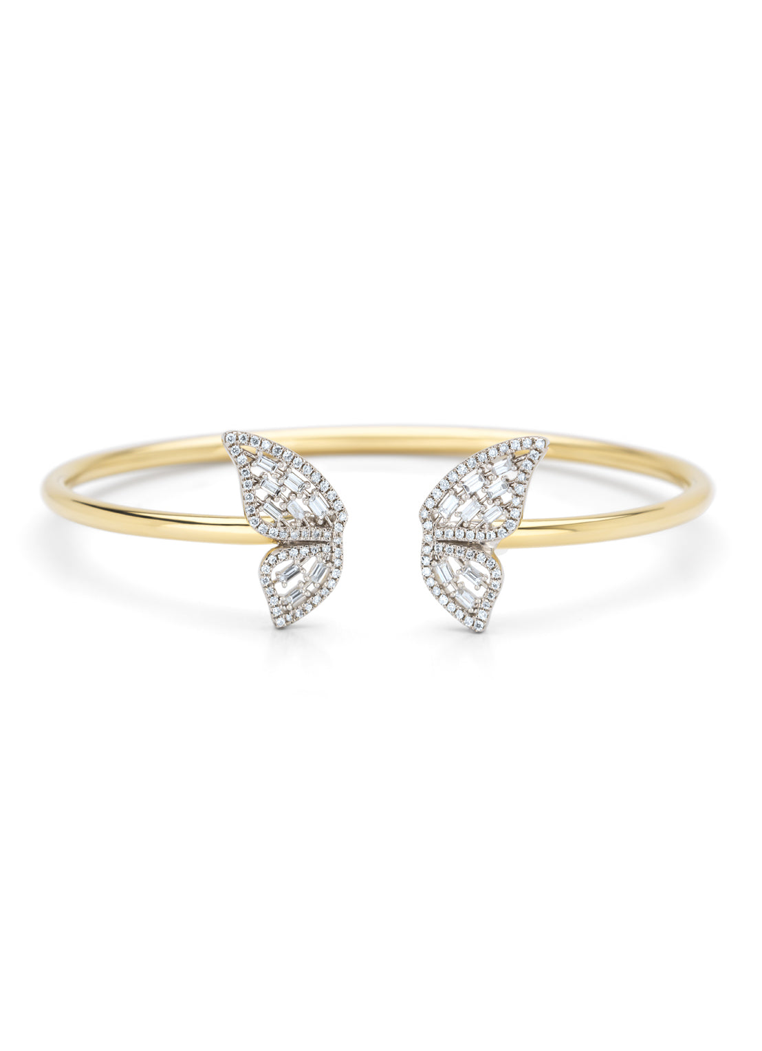 Golden Bracelet, 0.47 CT Diamant, Butterfly Kisses