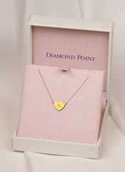 Geelgouden collier Marigold