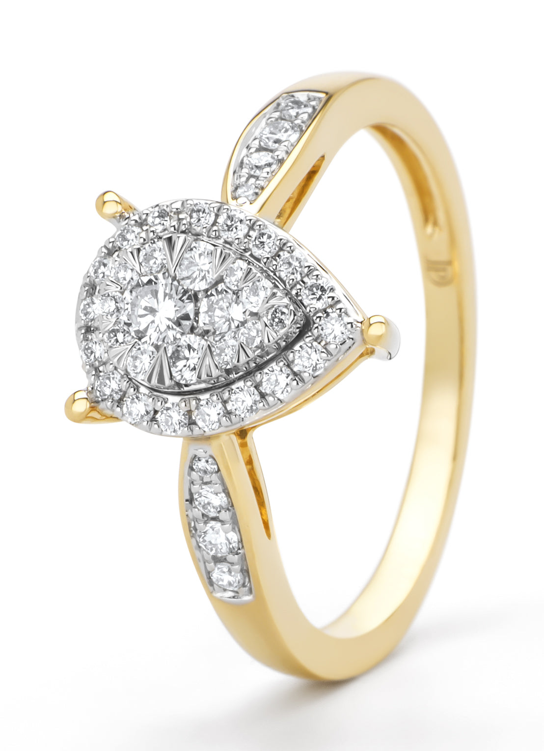 Gouden ring, 0.36 ct diamant, Enchanted
