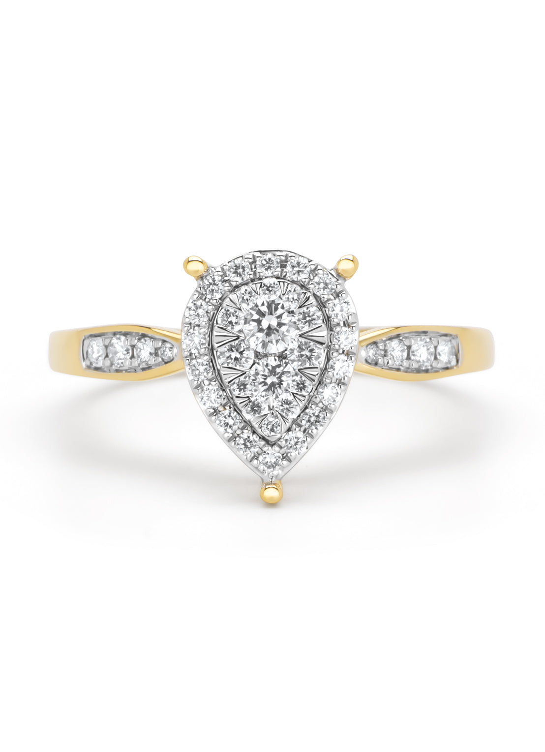 Gouden ring, 0.36 ct diamant, Enchanted