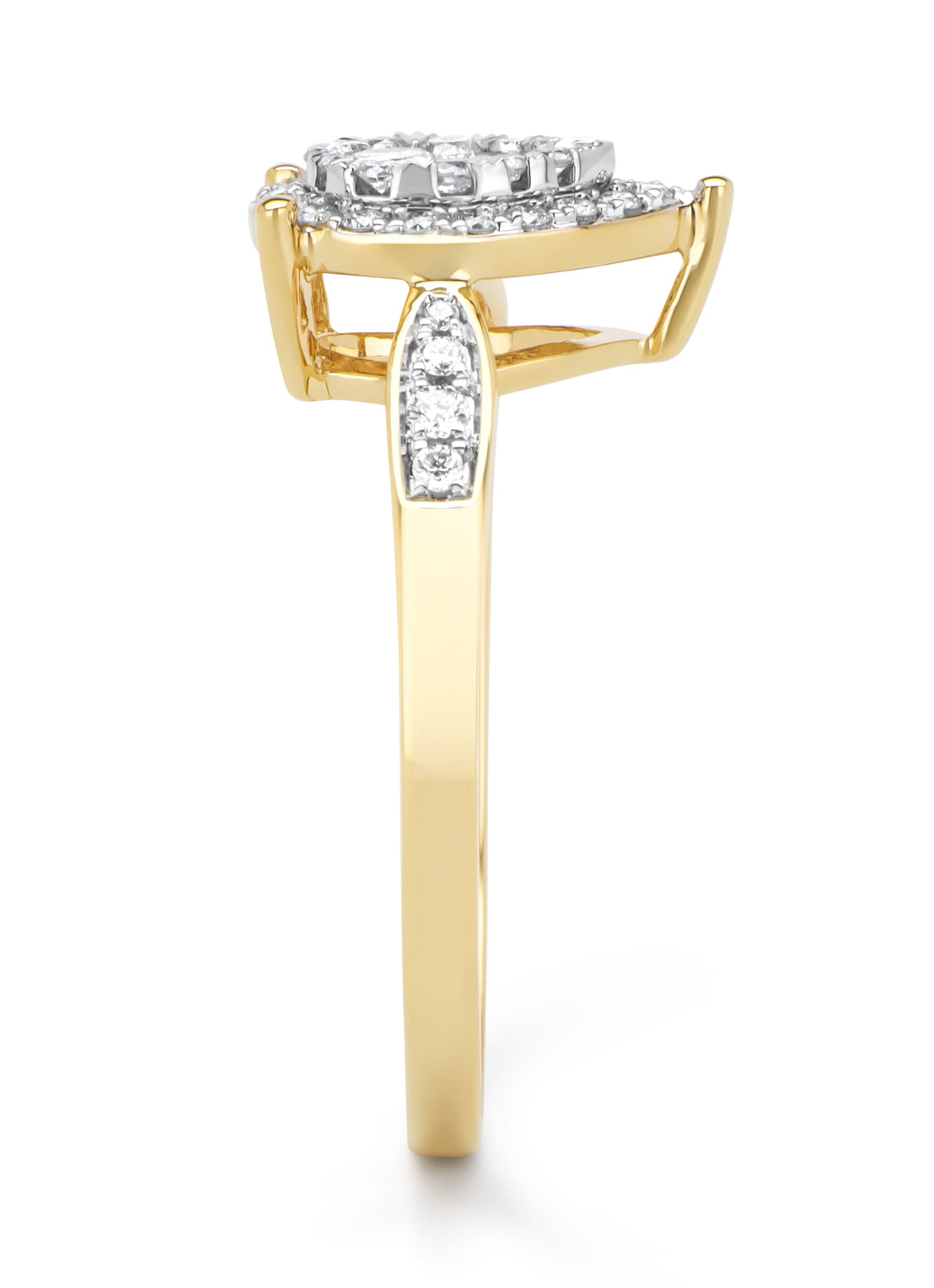 Gouden ring, 0.36 ct diamant, Enchanted