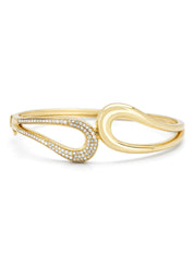 Yellow gold bracelet, 0.52 ct diamond, like a star