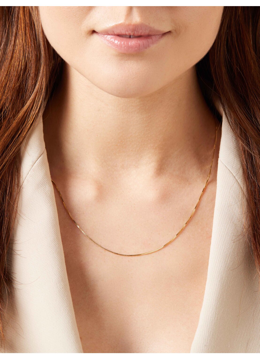 Geelgouden venetiaans lengtecollier Timeless Treasures 50cm