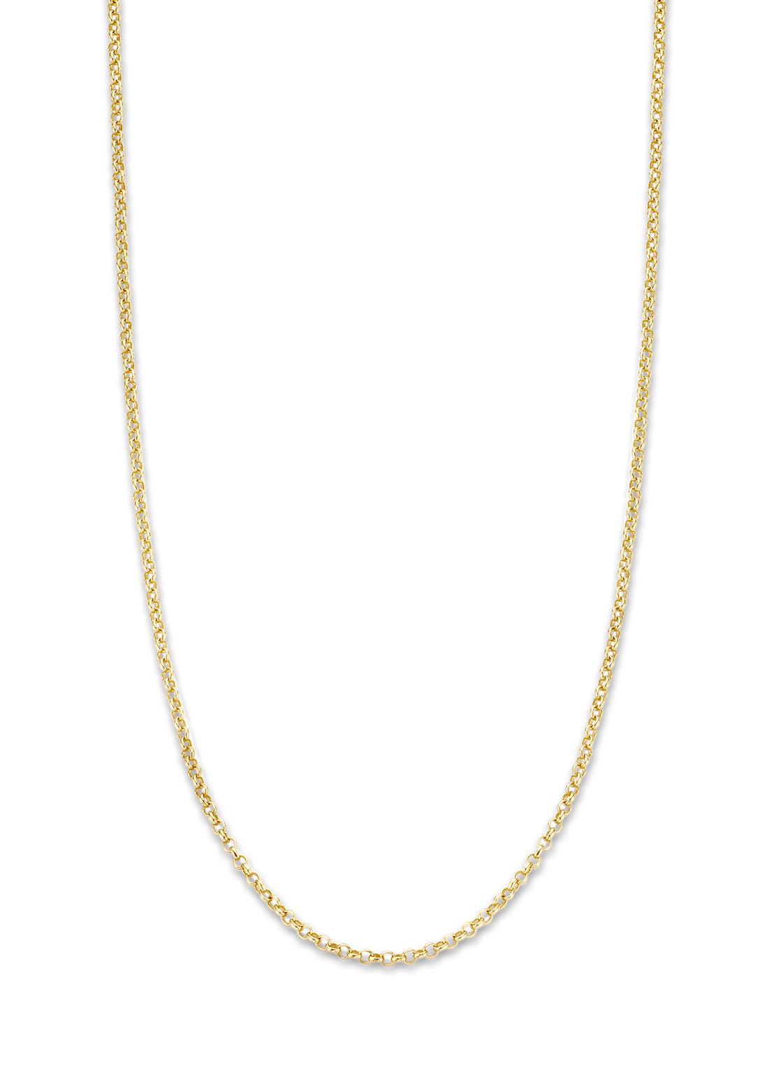 Geelgouden jasseron lengtecollier Timeless Treasures 50cm