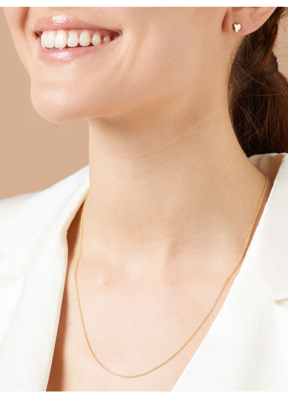 Geelgouden jasseron lengtecollier Timeless Treasures 50cm