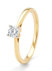 Gouden ring, 0.25 ct diamant, Starlight