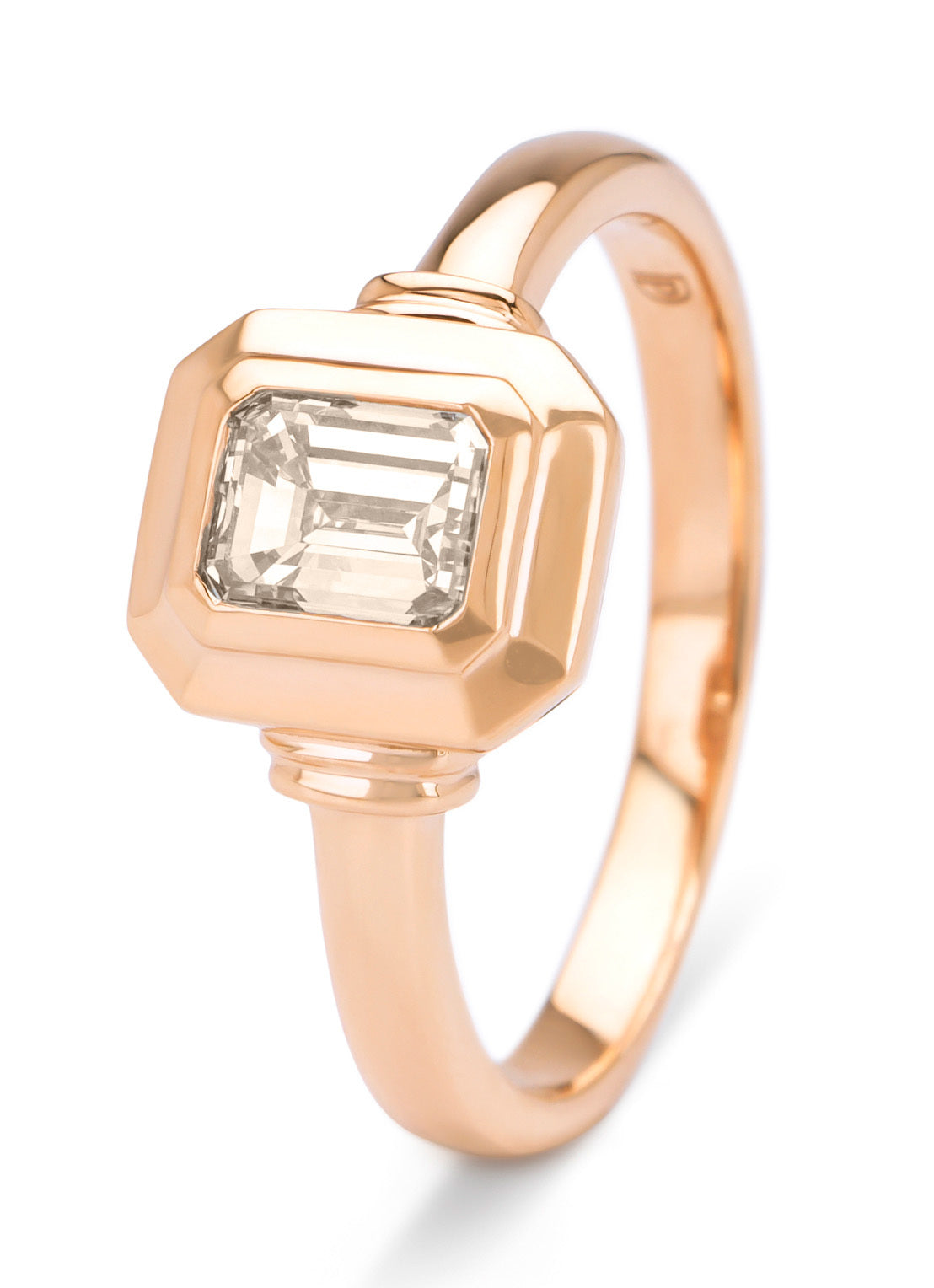 Roségouden Ring, 1.02 CT Diamant, Solitaire