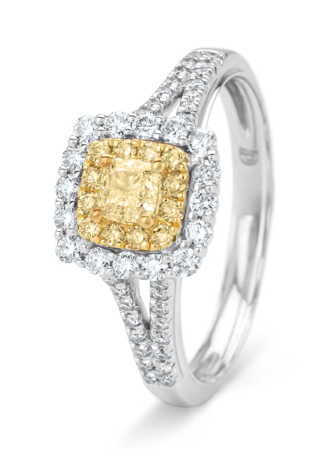 Golden Ring, 0.74 CT Diamant, Gallery