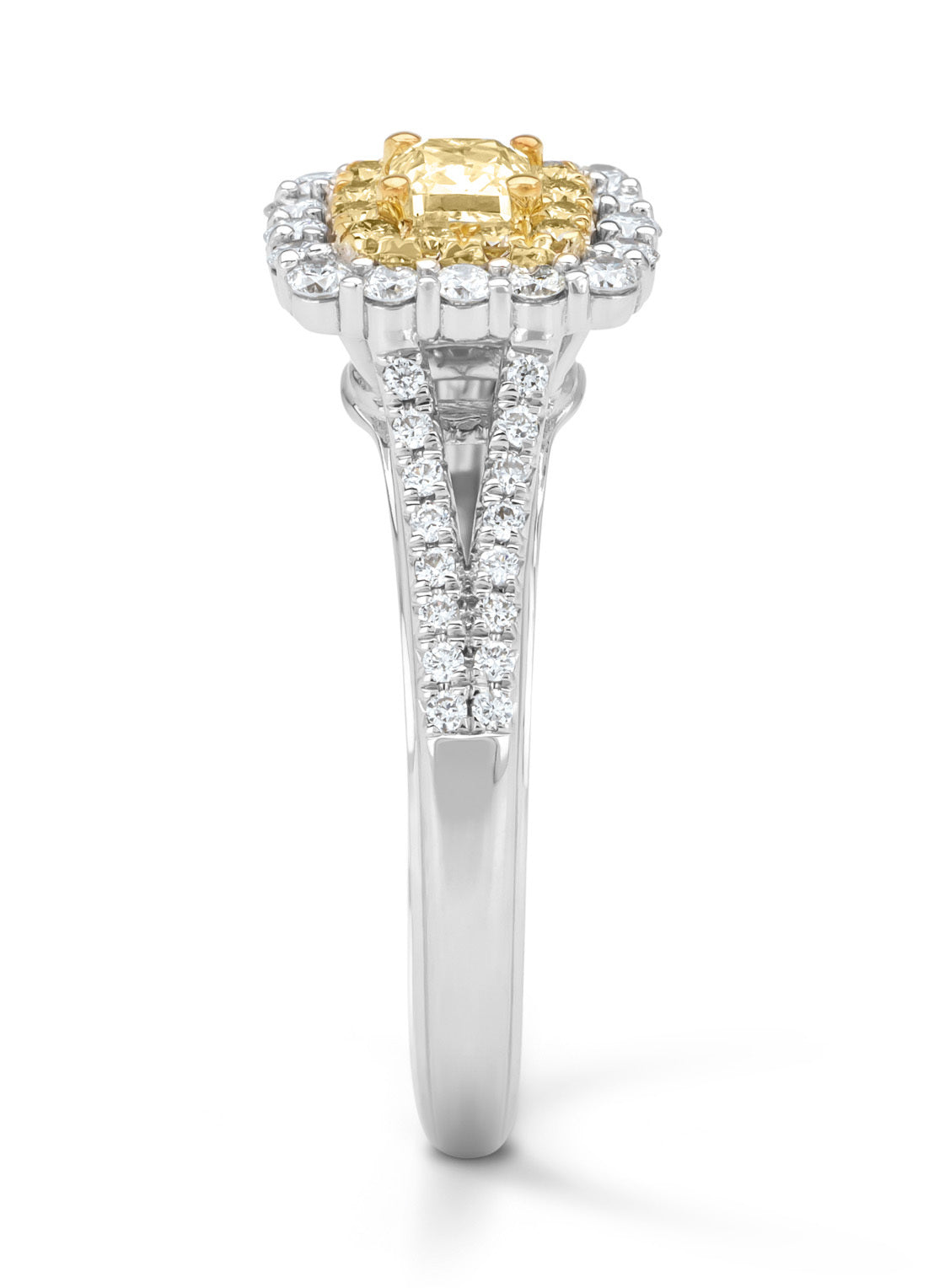 Gouden ring, 0.74 ct diamant, Gallery