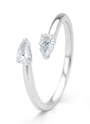 Witgouden ring, 0.37 ct diamant, La Dolce Vita