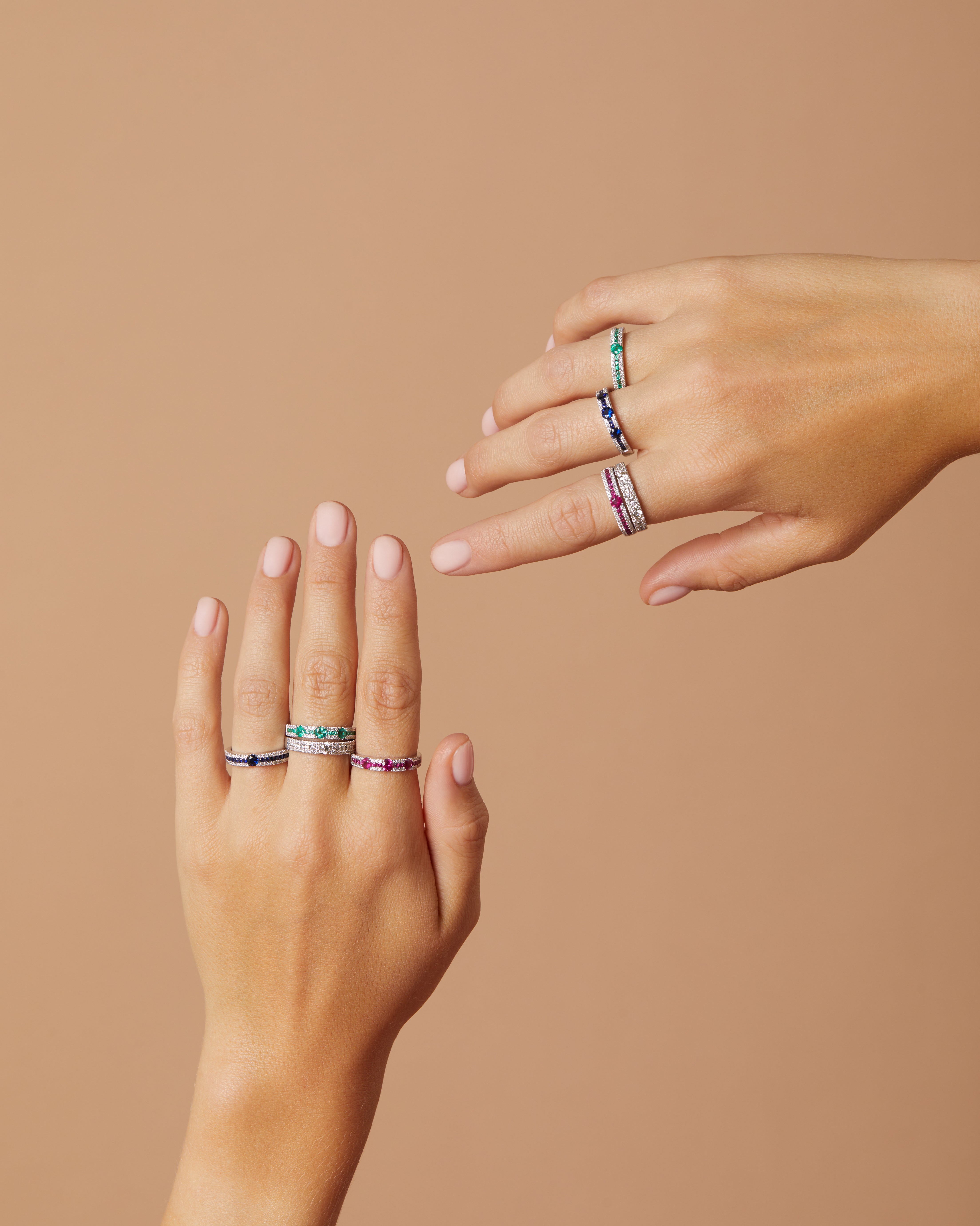 Witgouden ring, 0.38 ct robijn, Majestic