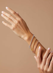 Roségouden armband, 1.81 ct diamant, Hearts & Arrows