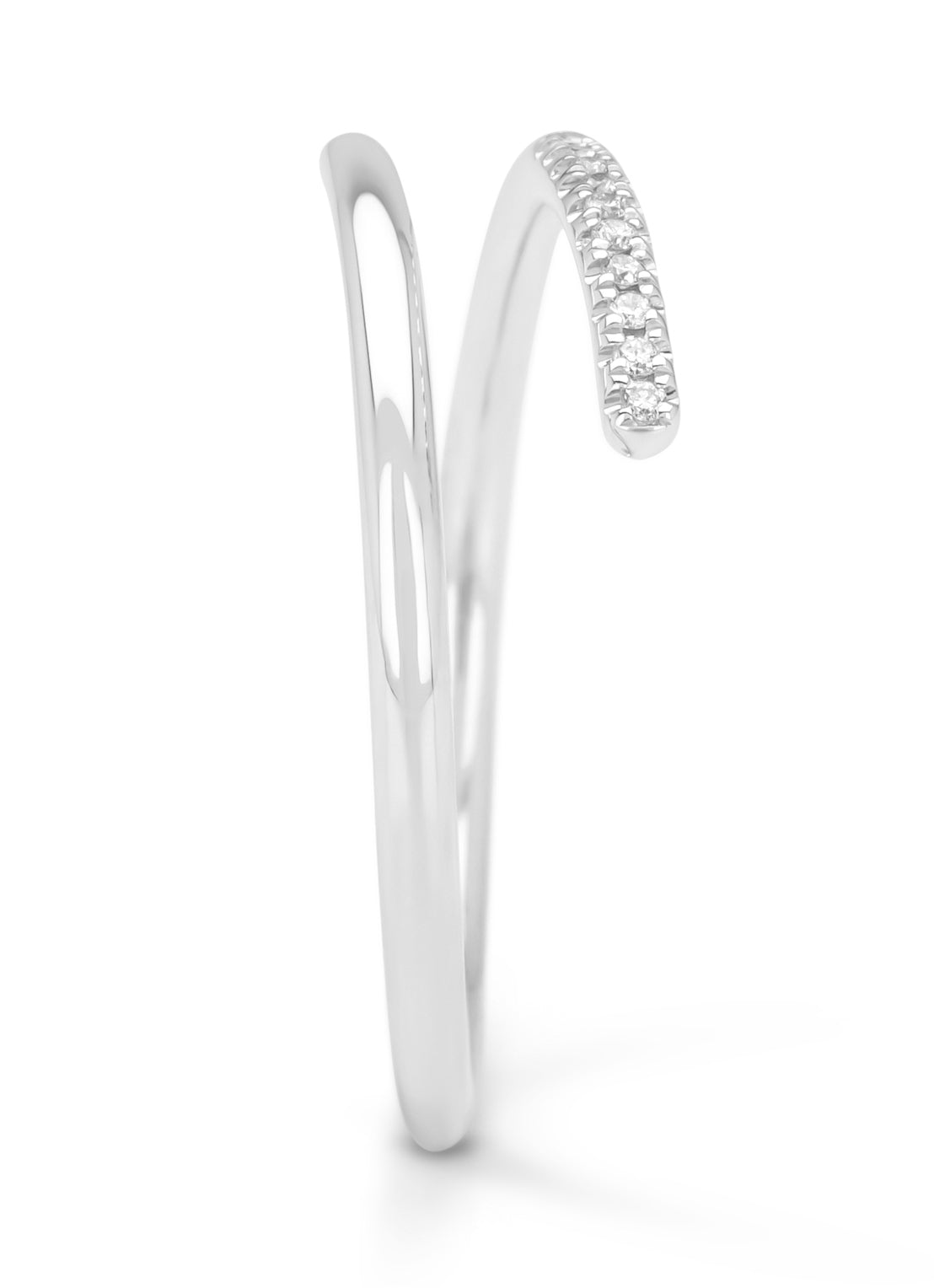 Witgouden ring, 0.04 ct diamant, La Dolce Vita