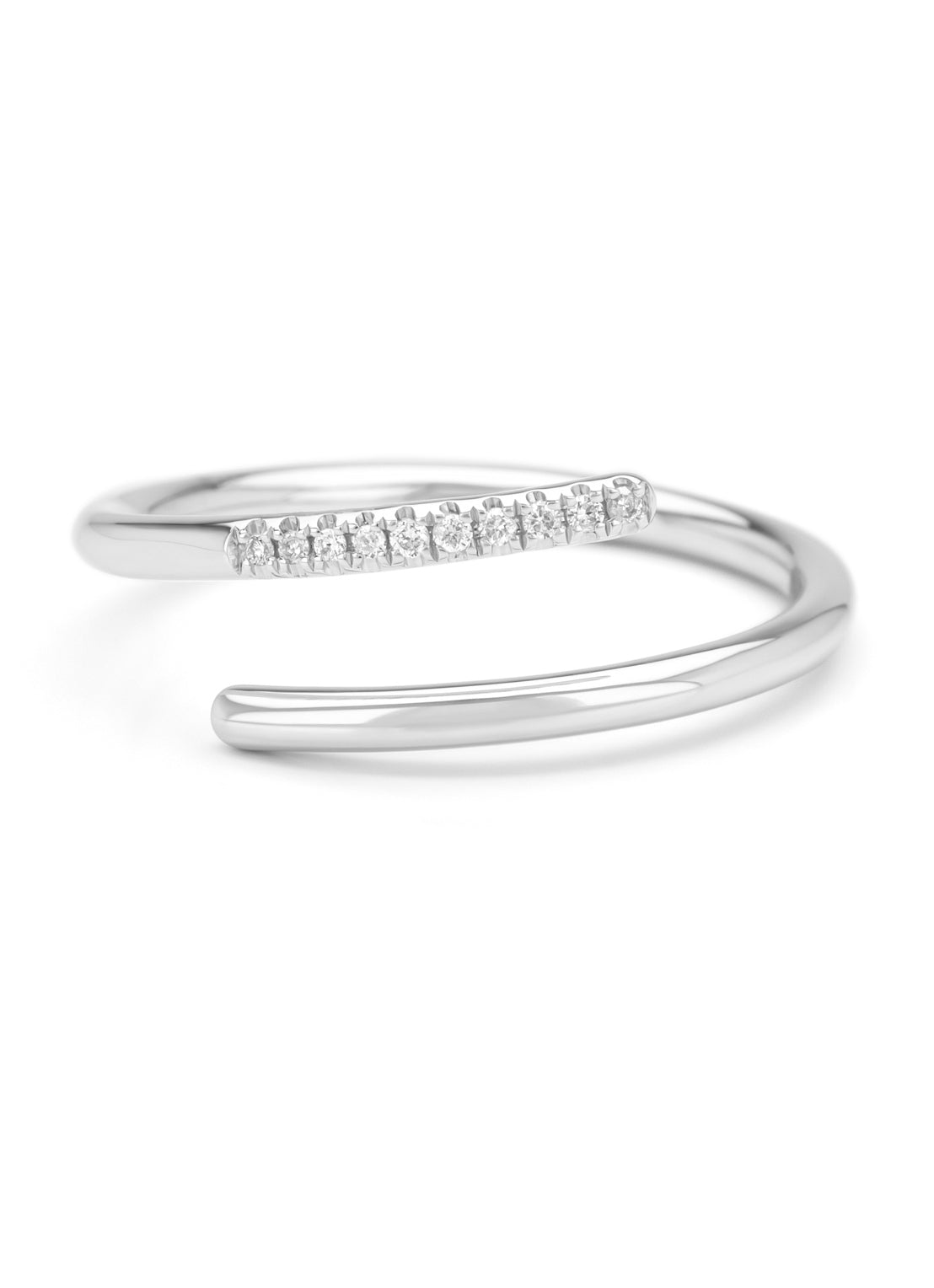 White gold ring, 0.04 CT Diamant, La Dolce Vita