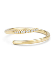 Geelgouden ring, 0.04 ct diamant, La Dolce Vita