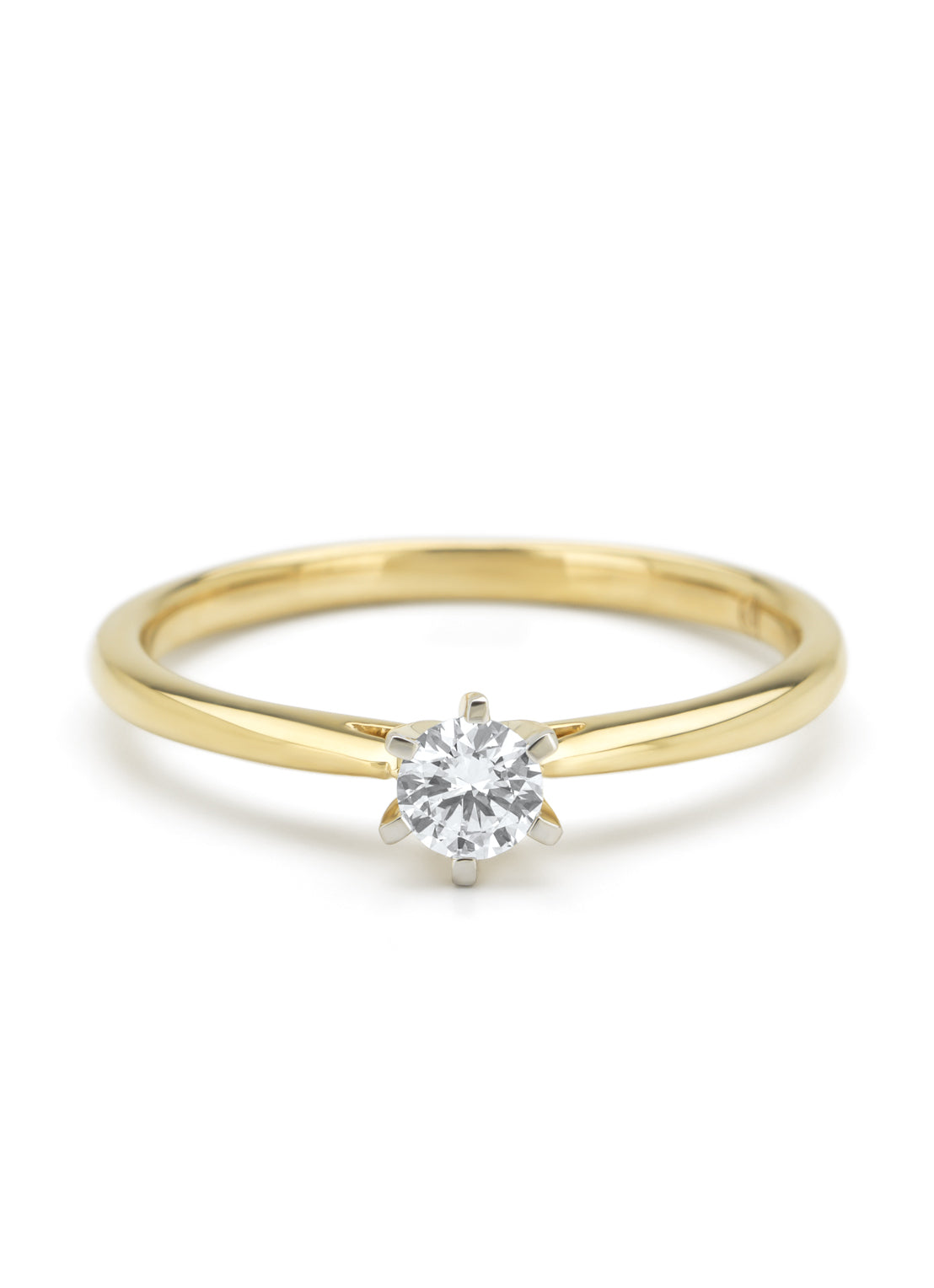 Golden Ring, 0.20 CT Diamant, Starlight