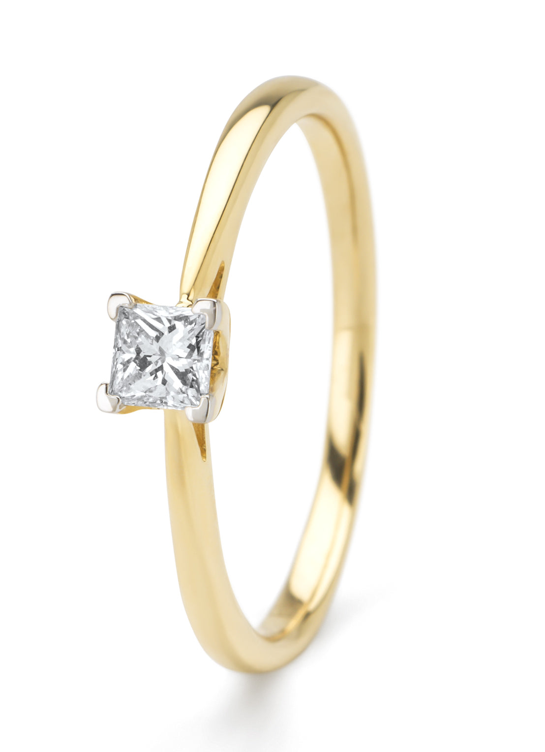 Golden Ring, 0.20 CT Diamant, Starlight