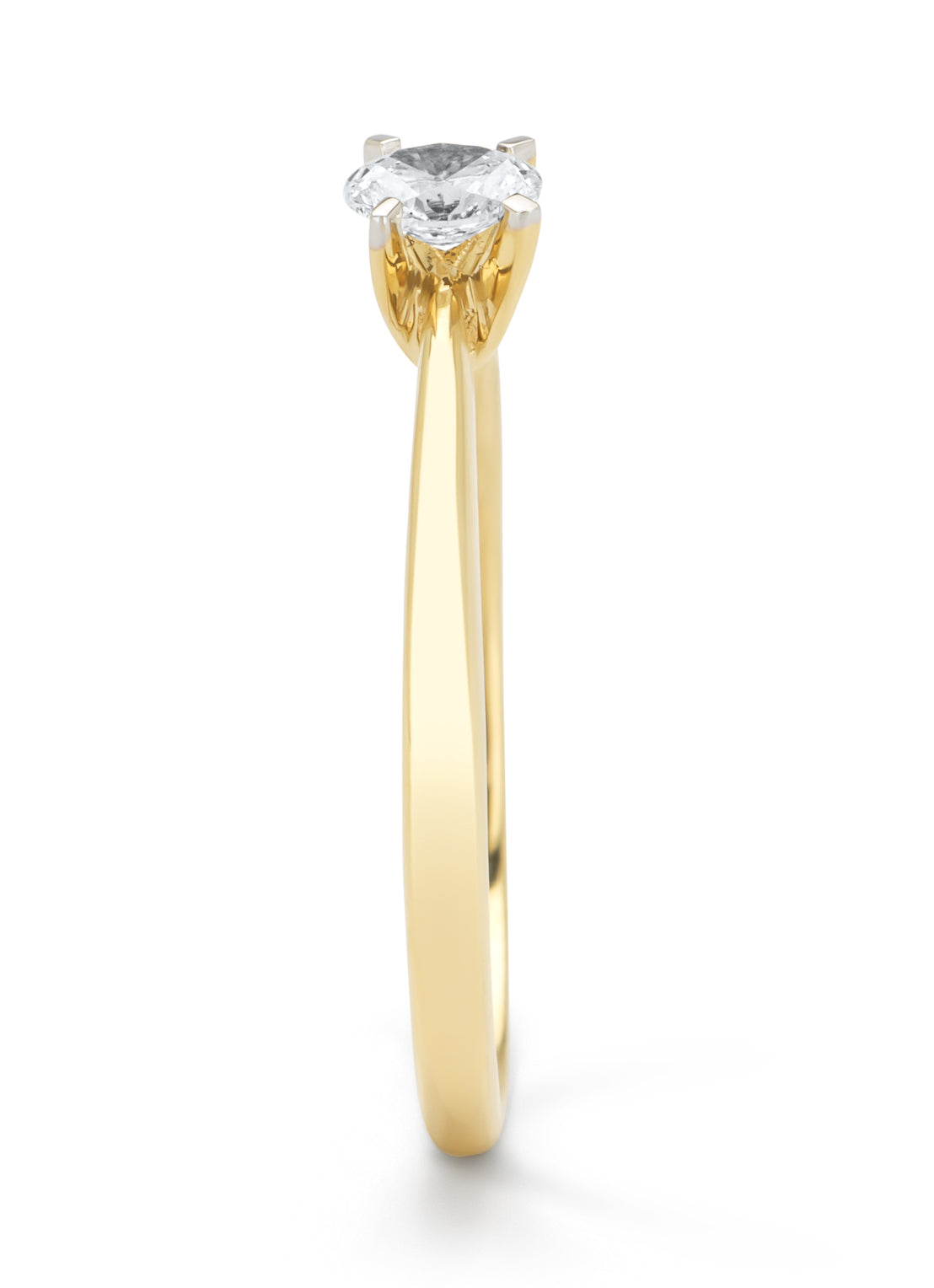 Golden Ring, 0.20 CT Diamant, Starlight