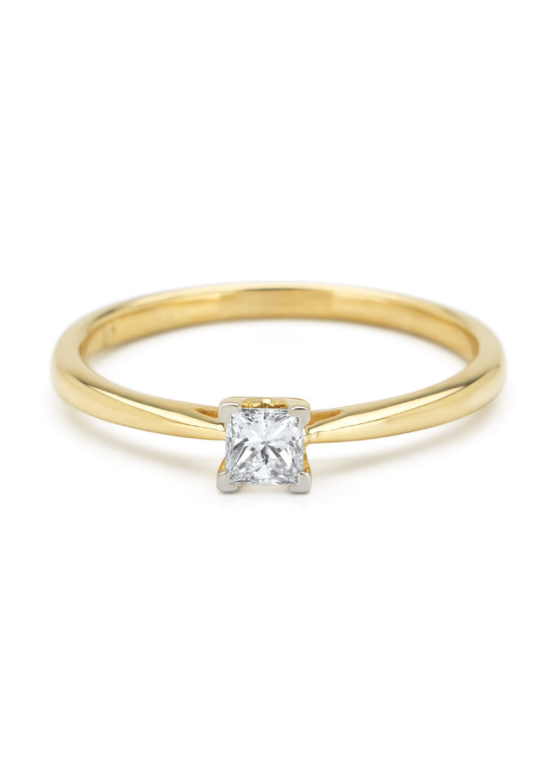 Golden Ring, 0.20 CT Diamant, Starlight