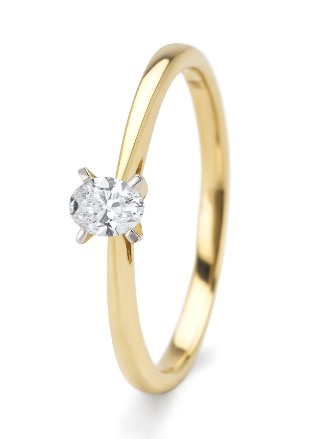 Golden Ring, 0.20 CT Diamant, Starlight