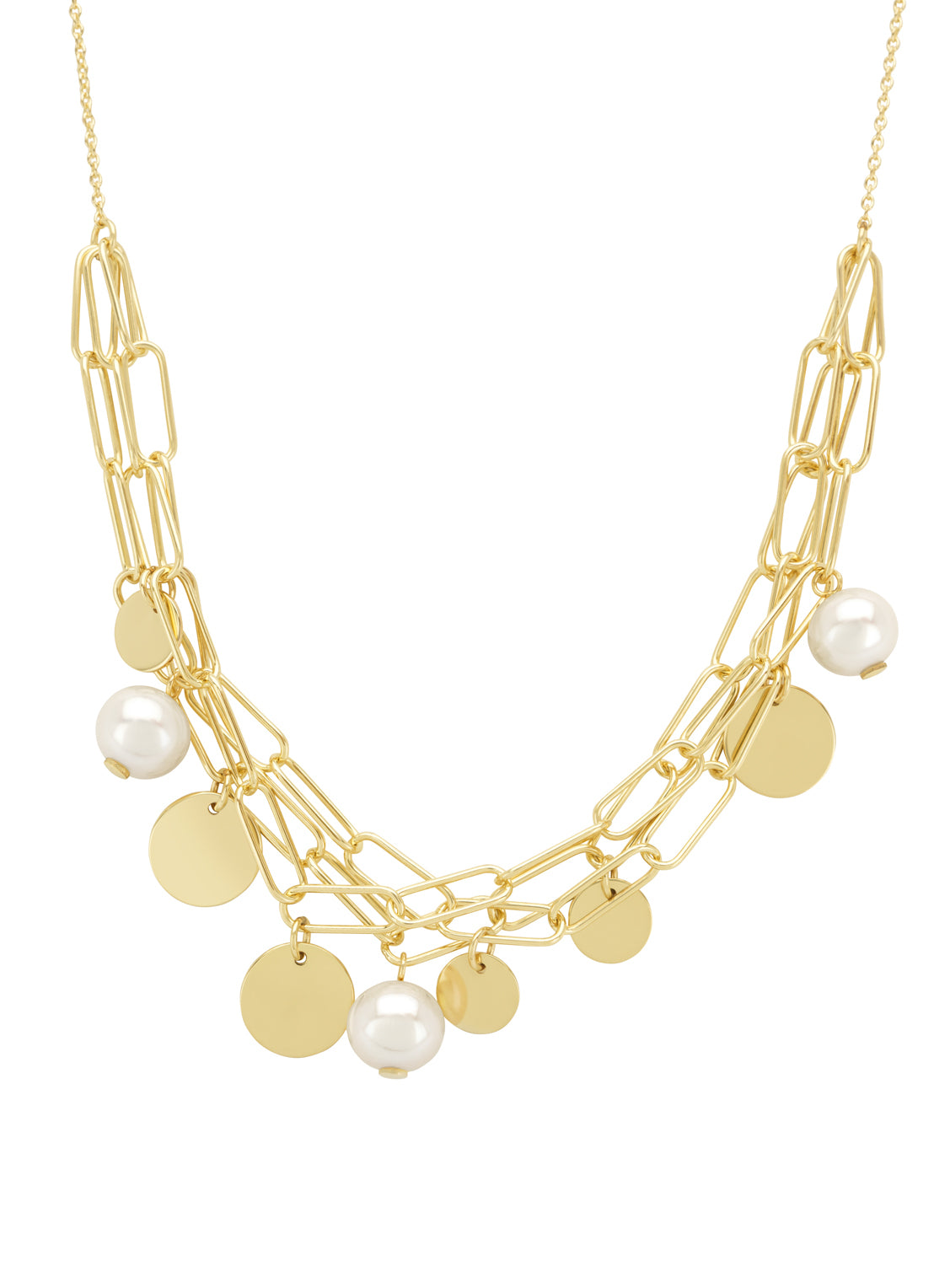 Geelgouden collier Marigold