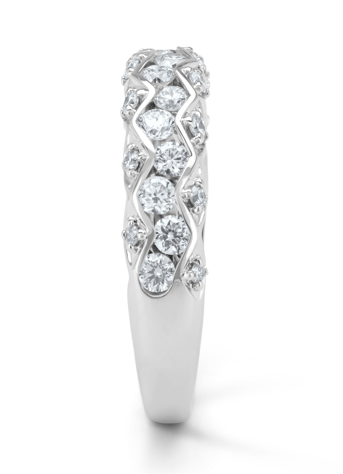 White gold ring, 0.73 CT Diamant, Majestic