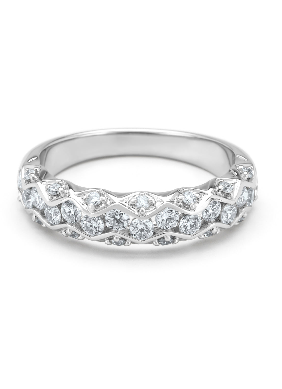White gold ring, 0.73 CT Diamant, Majestic