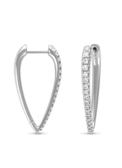 White gold ear jewelry, 0.40 ct diamond, gallery