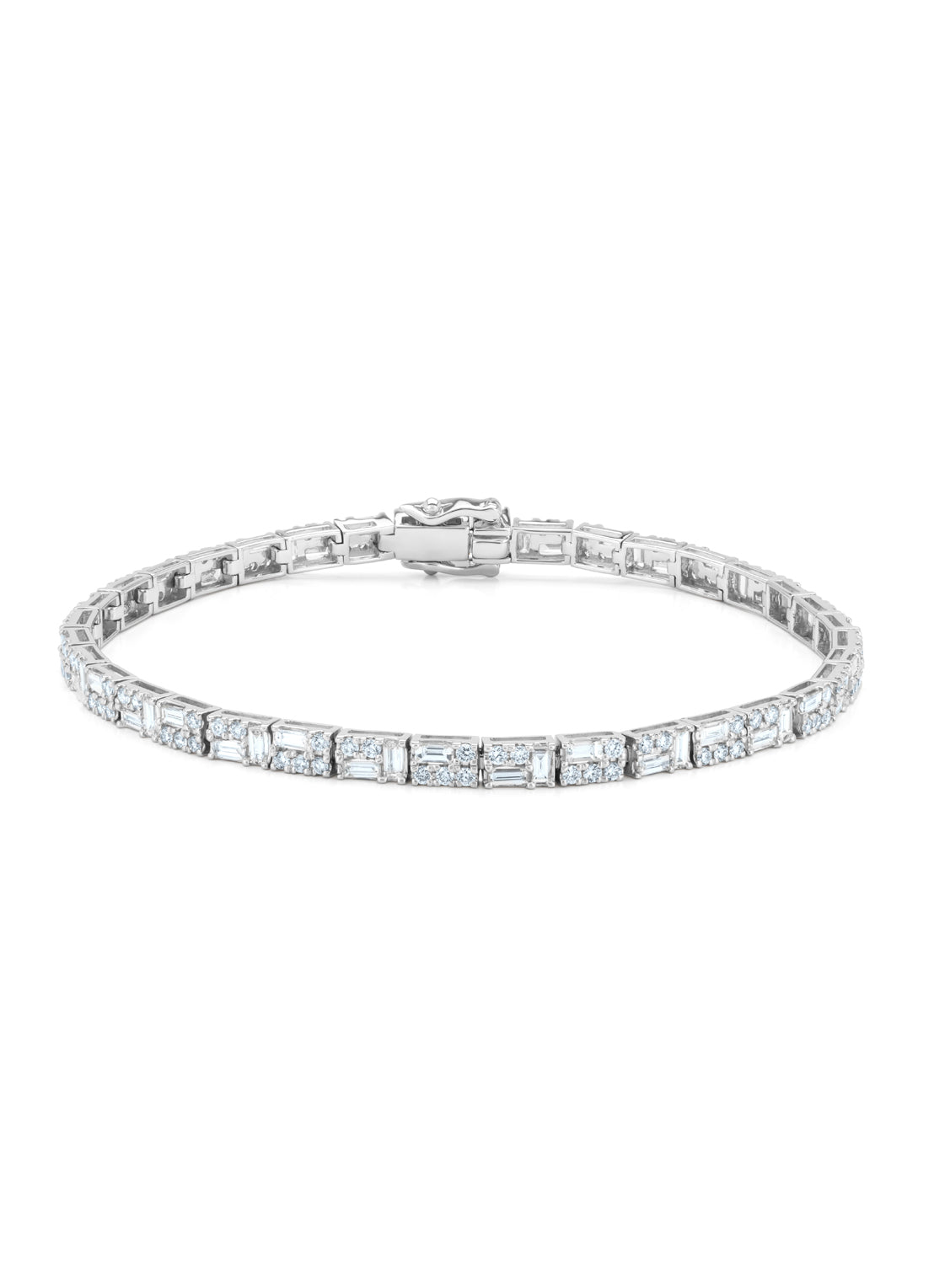 White gold bracelet, 2.90 ct diamond, gallery