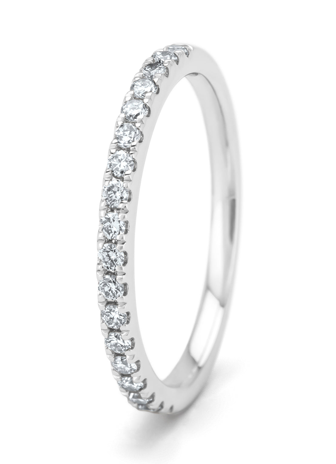 Witgouden ring, 0.27 ct diamant, Wedding