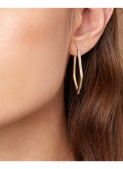 Yellow gold earrings, 0.34 ct diamond, Ensemble
