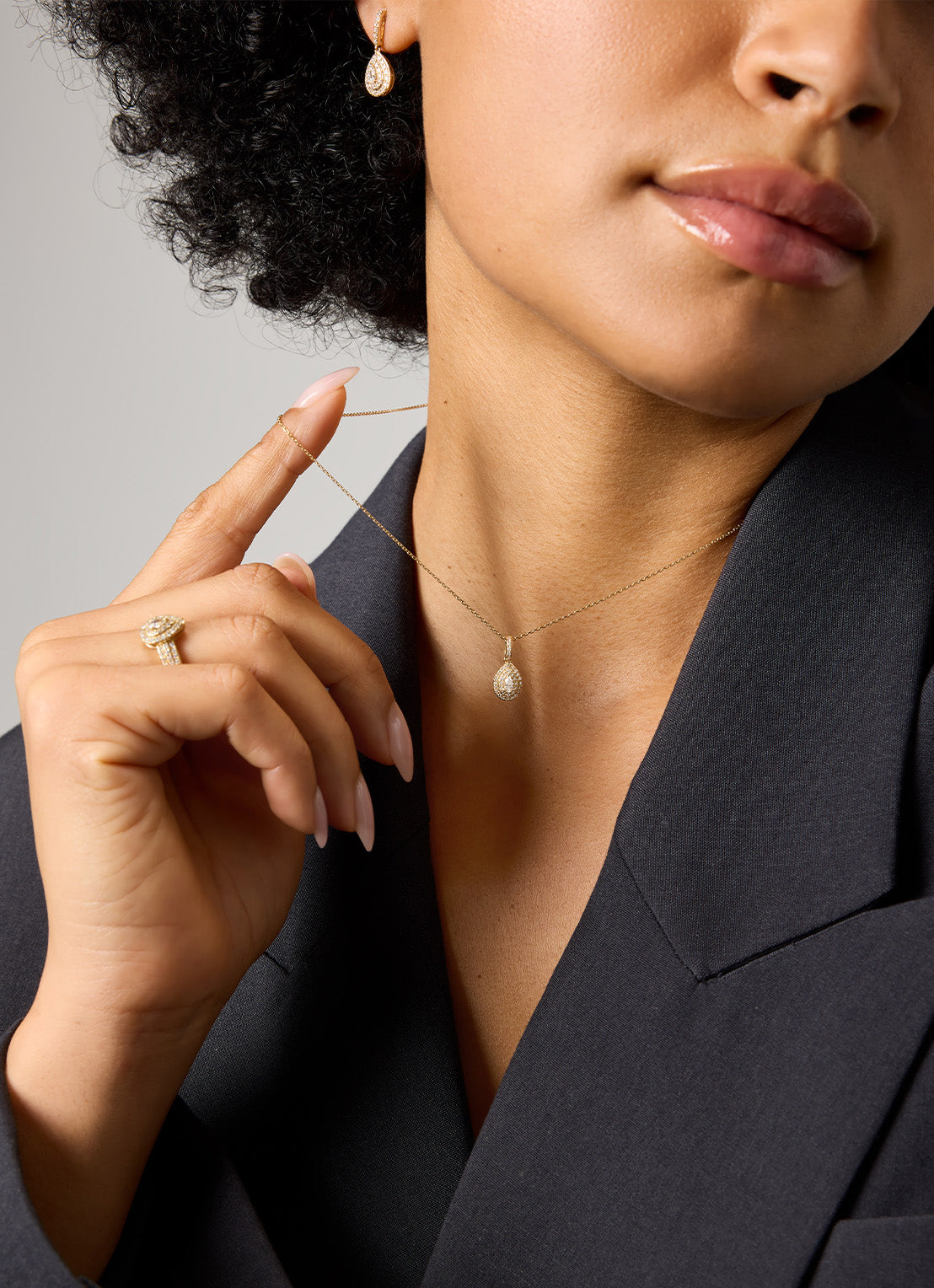 Geelgouden ring, 0.50 ct diamant, Petite Romance