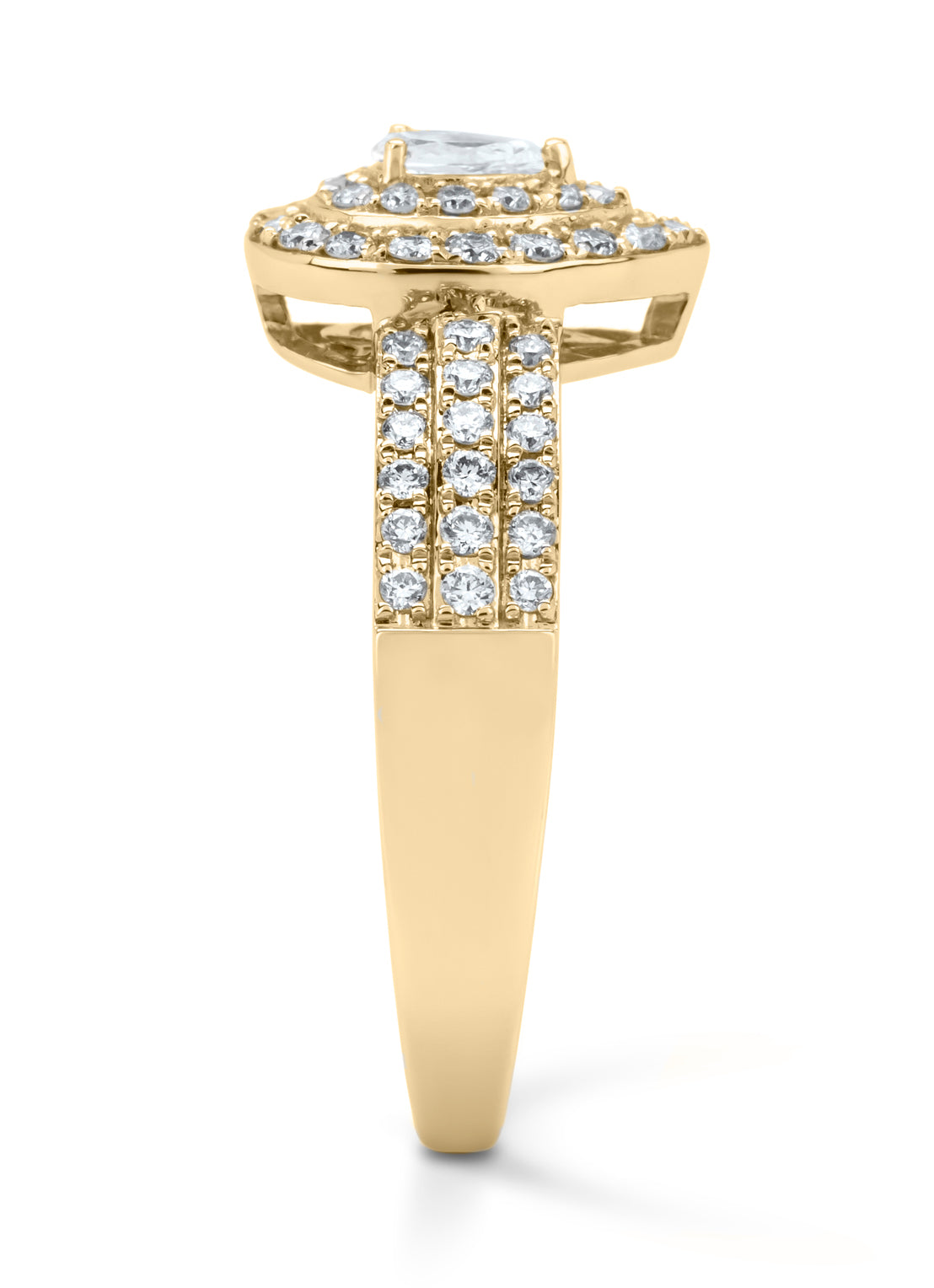 Geelgouden ring, 0.50 ct diamant, Petite Romance