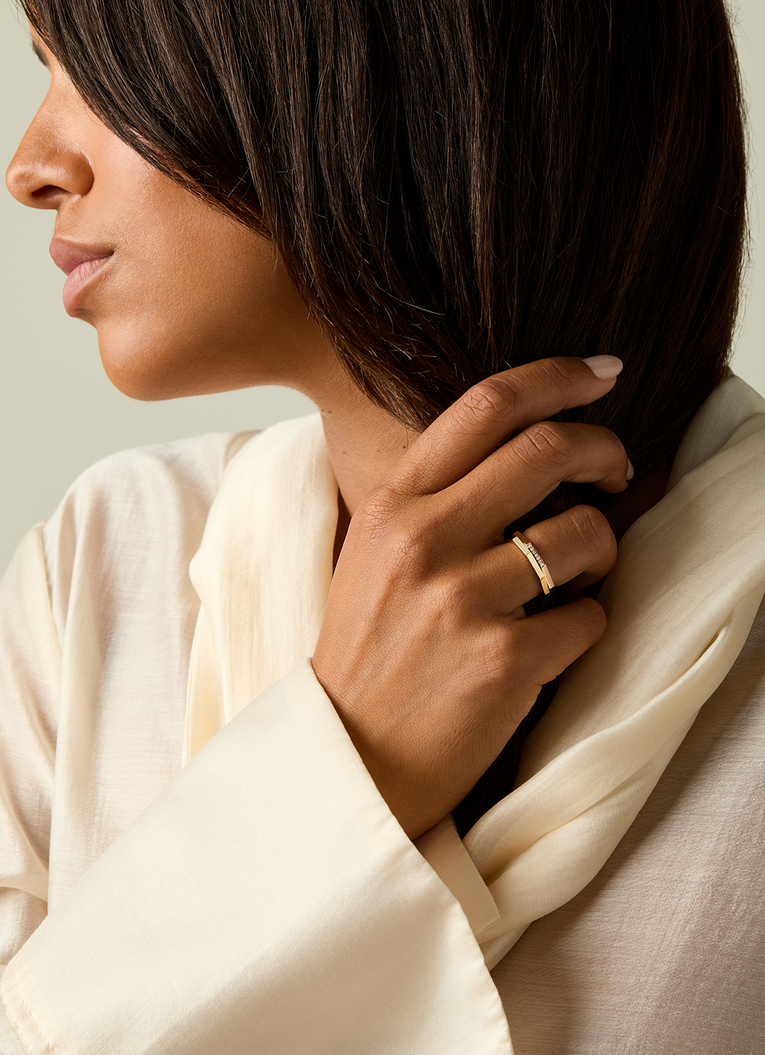 Geelgouden ring Ensemble