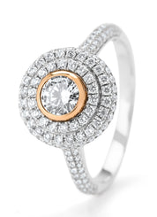 Golden Ring, 0.83 CT Diamant, Gallery