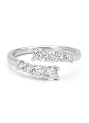 White gold ring, 0.72 ct diamond, Wedding