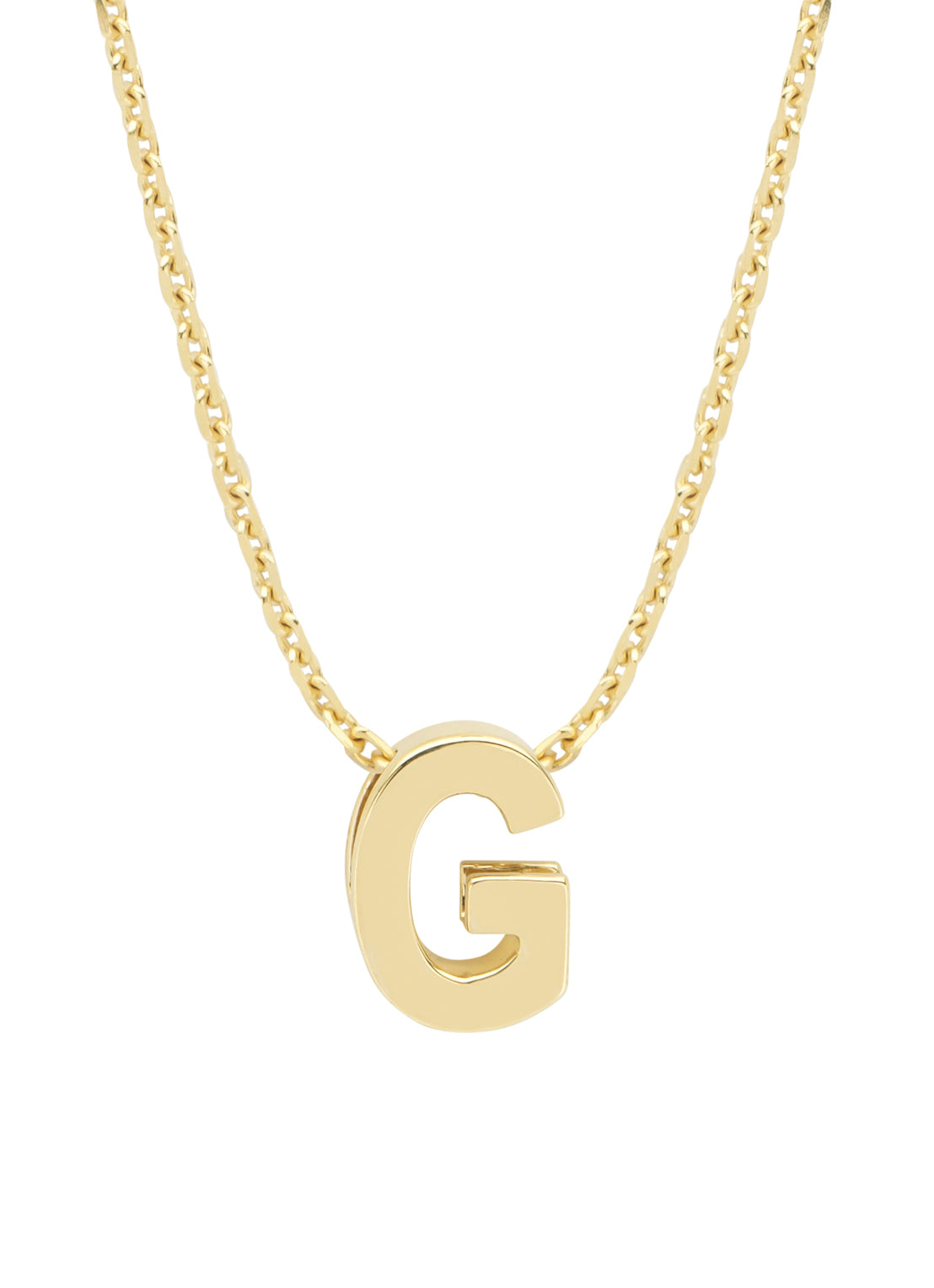 Yellow gold pendant G, Alphabet