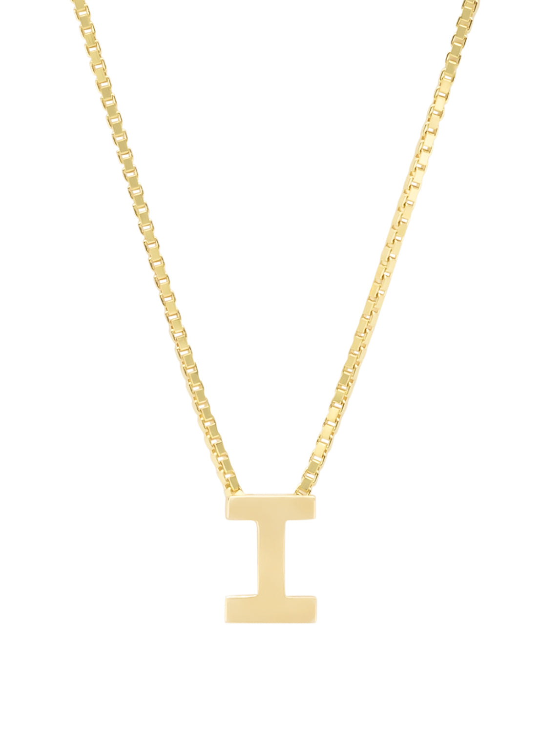 Yellow gold pendant I, Alphabet