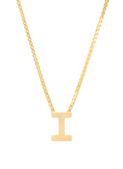 Yellow gold pendant I, Alphabet