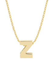 Yellow gold pendant Z, Alphabet