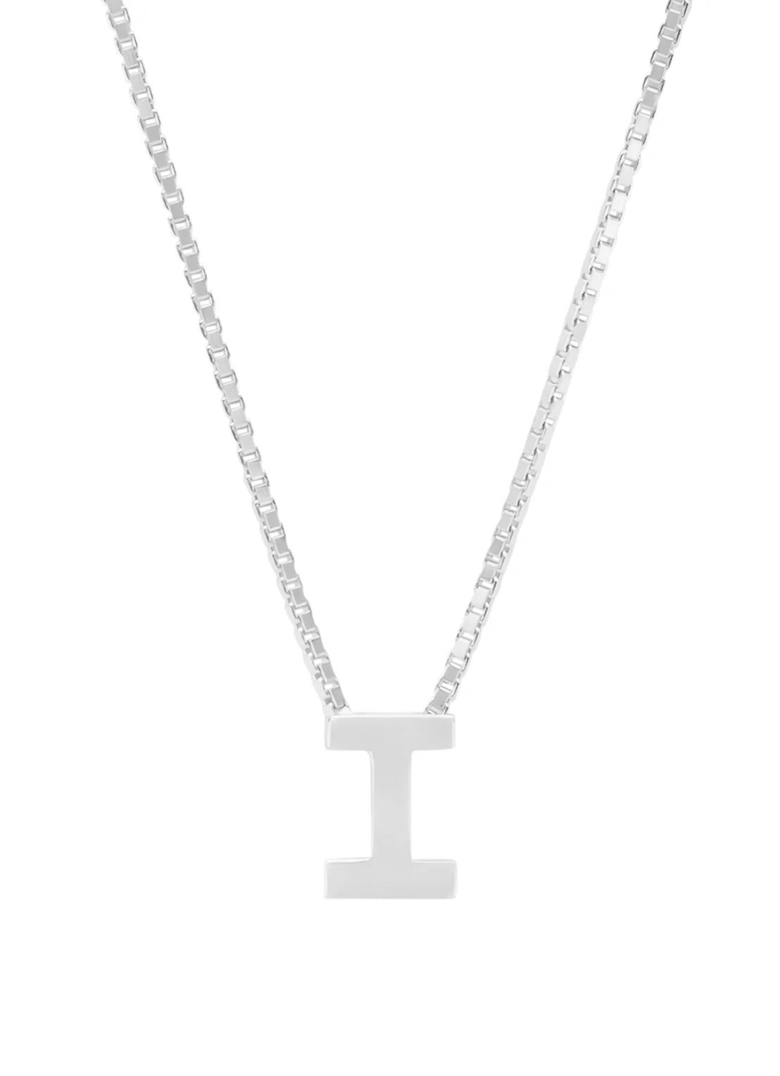 White gold pendant I, Alphabet