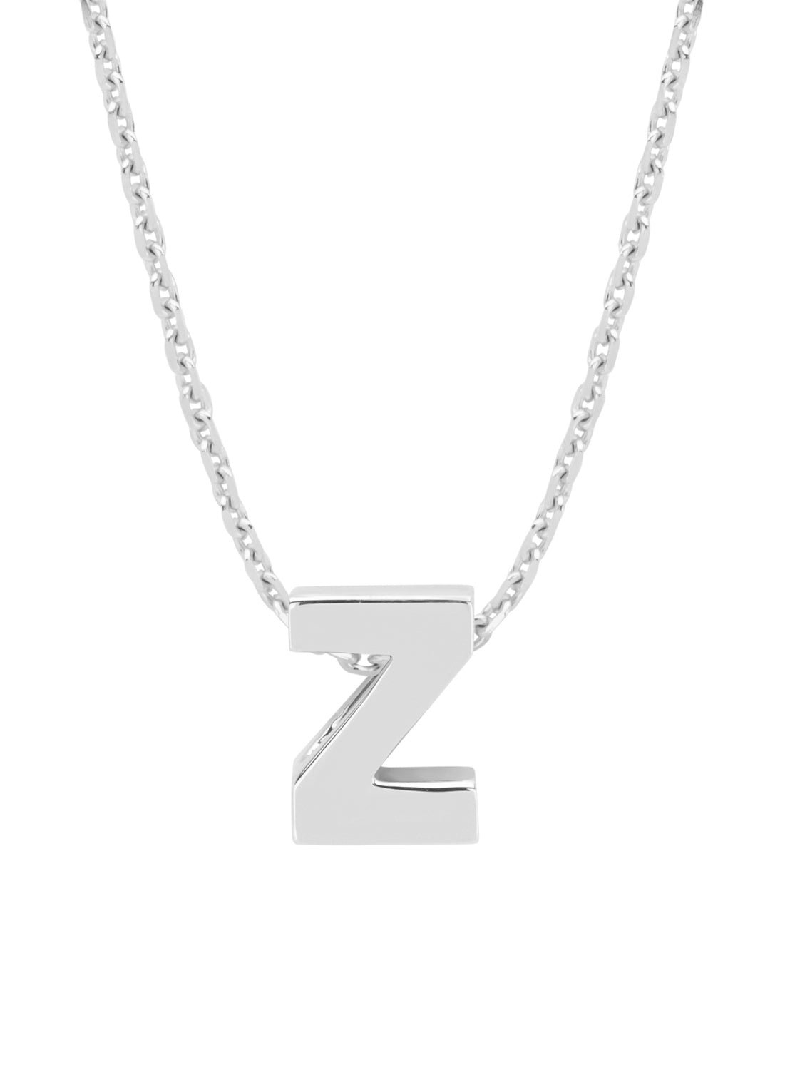 White gold pendant Z, Alphabet
