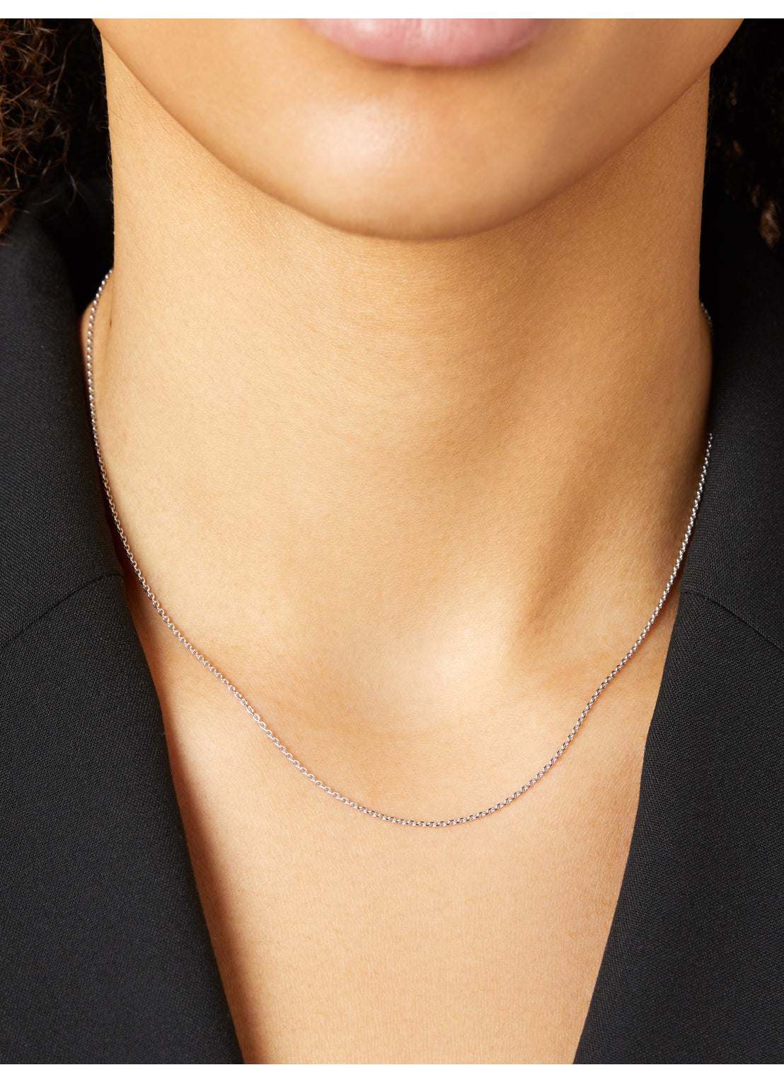 White gold anchor length length Timeless Treasures 40cm