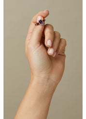 Geelgouden ring, 1.36 ct paarse amethist, Gallery