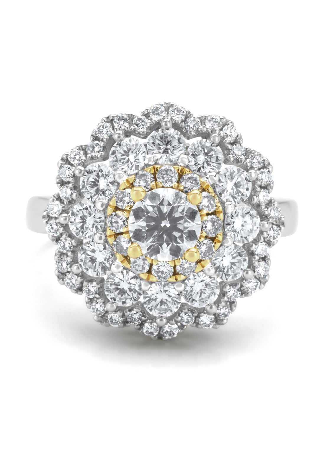 Witgouden ring, 1.92 ct diamant, Gallery