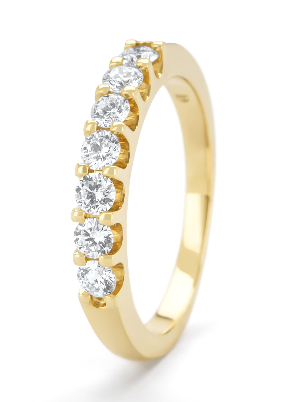 Yellow gold ring, 0.50 ct diamond, Wedding