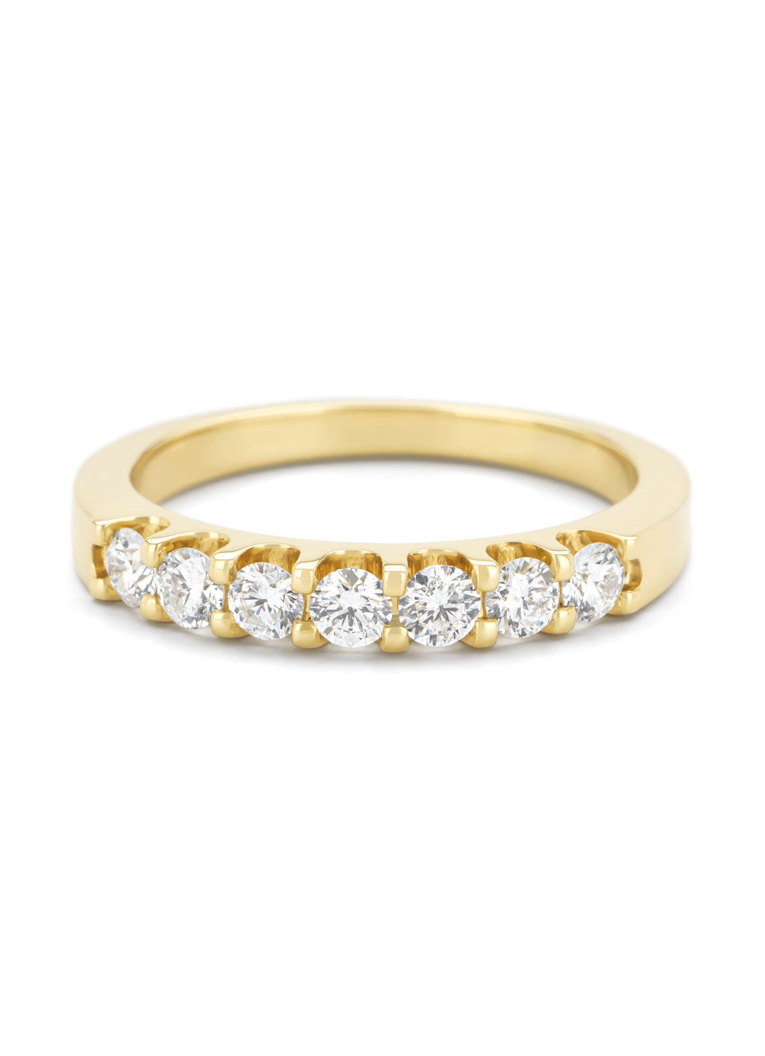 Yellow gold ring, 0.50 ct diamond, Wedding