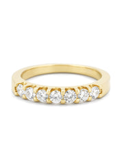Yellow gold ring, 0.50 ct diamond, Wedding