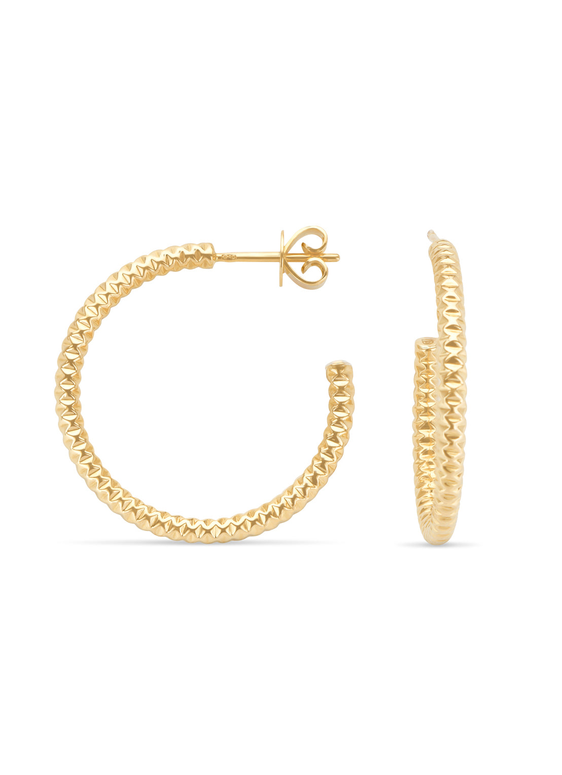 Geelgouden massieve oorsieraden Timeless Treasures