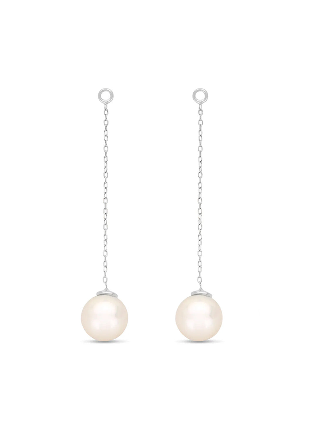 White gold pearl supporters set, Rivièra